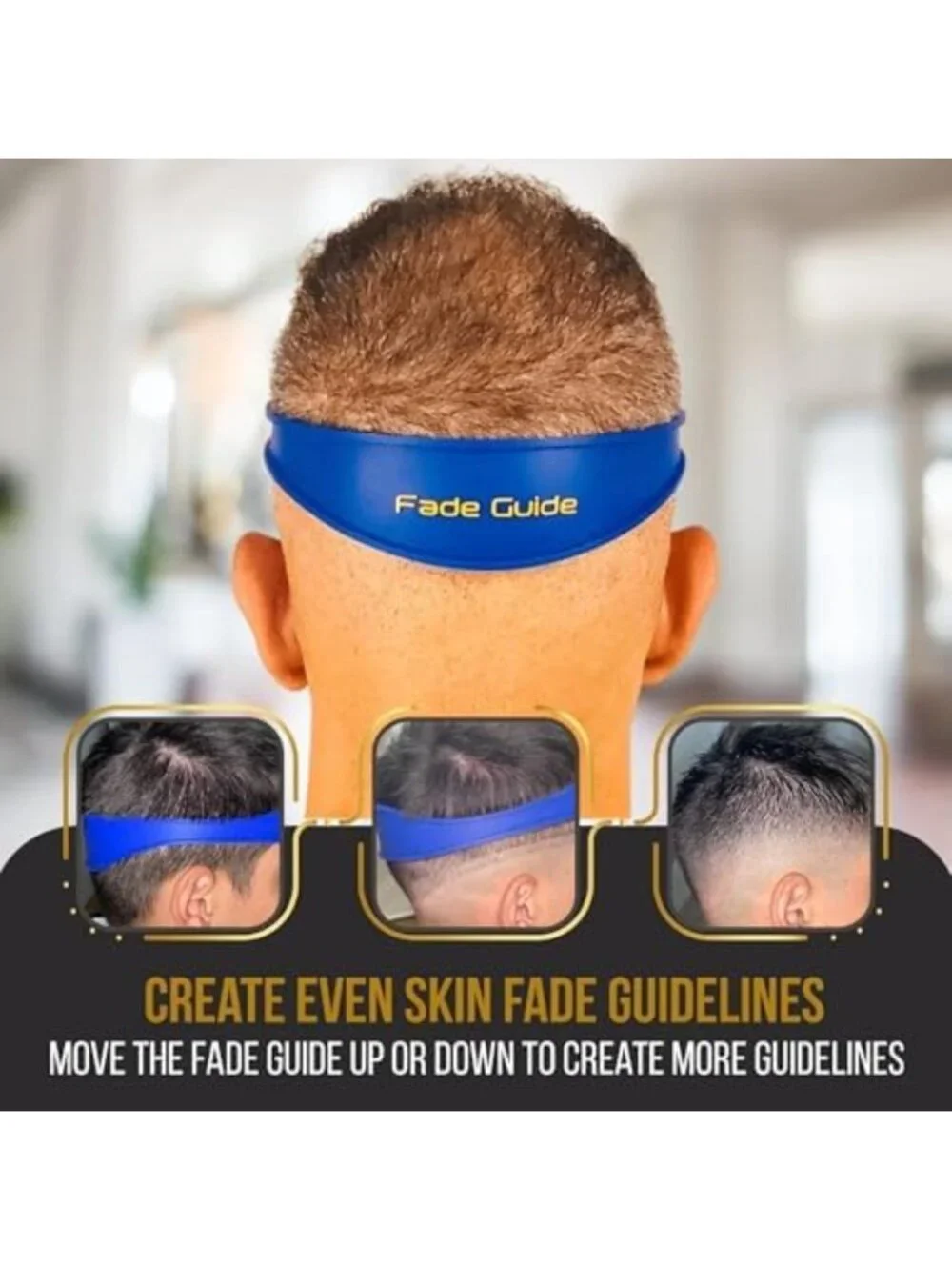 Hands-Free Haircut Guide for Men – Silicone Template for DIY Self-Cutting